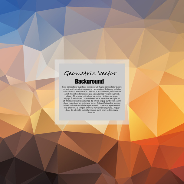 Abstract geometric background with triangles - Vector, Image