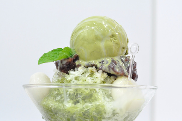 Thé vert crème glacée parfaite
 - Photo, image