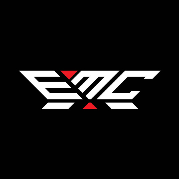Логотип літери EMC векторний дизайн, простий і сучасний логотип EMC. EMC розкішний дизайн алфавіту   - Вектор, зображення