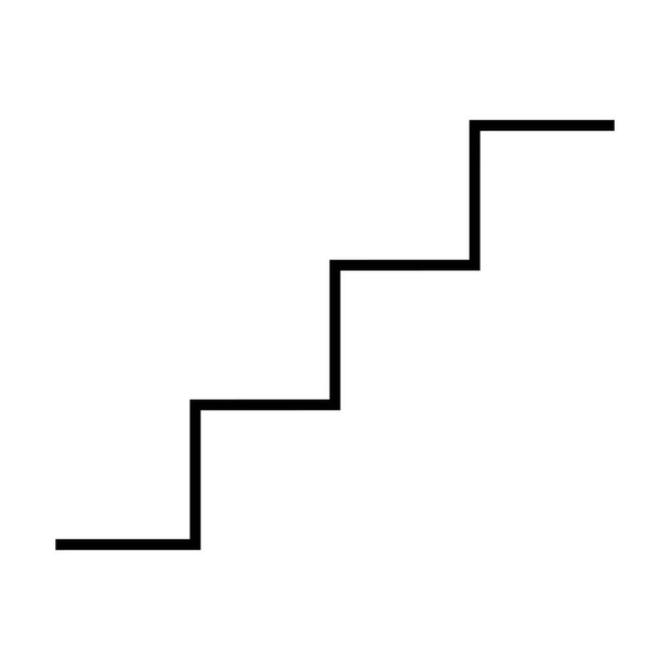 Simple panneau d'information Escaliers. Escalier. Vecteur modifiable. - Vecteur, image