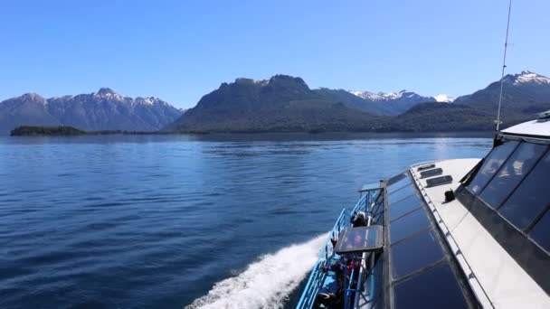 Patagonie, Île Bariloche Isla Victoria et Arrayanes paysages forestiers pittoresques. - Séquence, vidéo