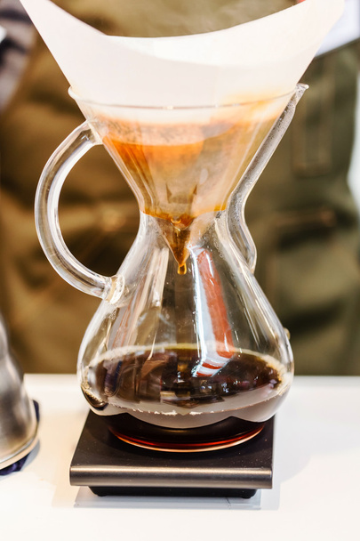 Coffee from steaming filter drip style - Valokuva, kuva