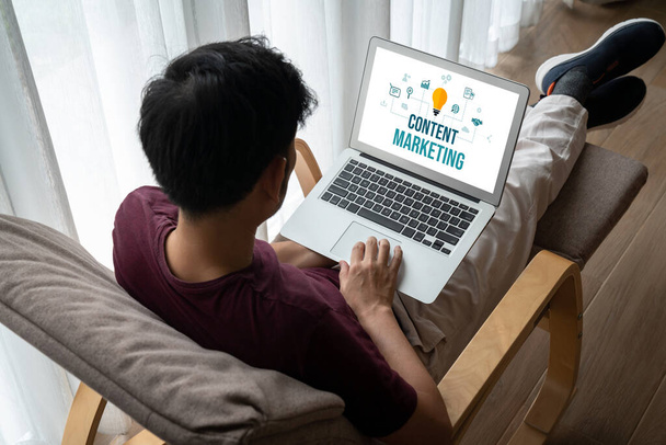 Content marketing voor modish online business en e-commerce marketing strategie - Foto, afbeelding