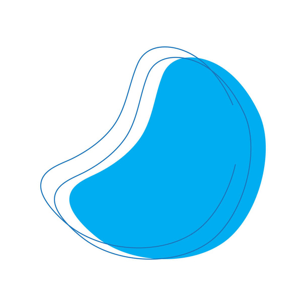 icône blob avec deux bosses vectorielles illustration design - Vecteur, image