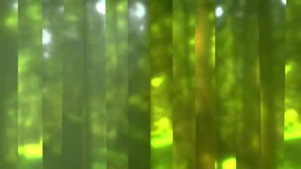 Looped κινούμενα θολή και ριγέ αφηρημένη σχεδίαση της δασικής βλάστησης - Πλάνα, βίντεο