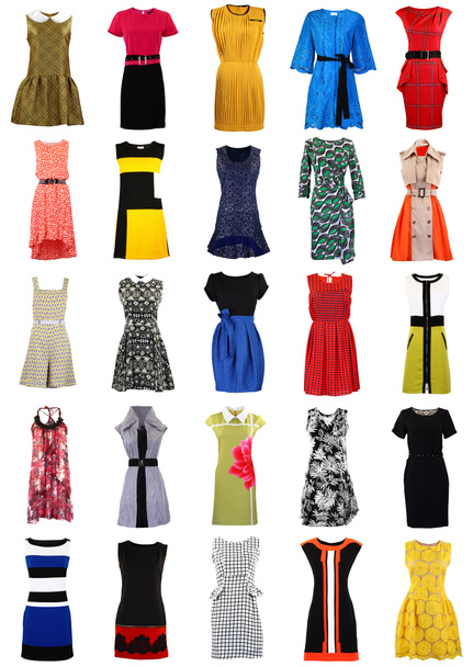 Collection of stylish women dresses - Photo, Image