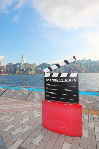 Аллея звезд в Гонконге днем
 - Фото, изображение
