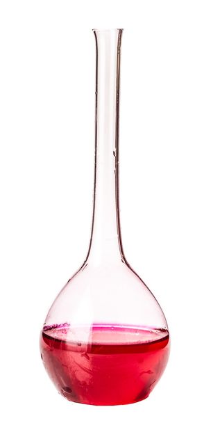 flask with reagent red  - Fotografie, Obrázek