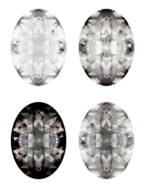 conjunto vetorial de diamantes isolados
  - Vetor, Imagem