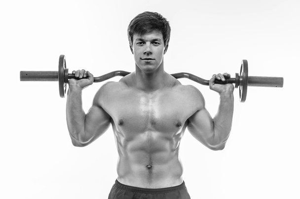 Awesom young muscular guy - Фото, изображение