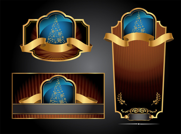 Christmas decoration collection - Vector, Imagen