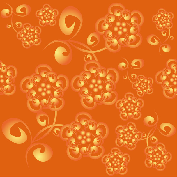 Patrón abstracto con flores - Vector, imagen