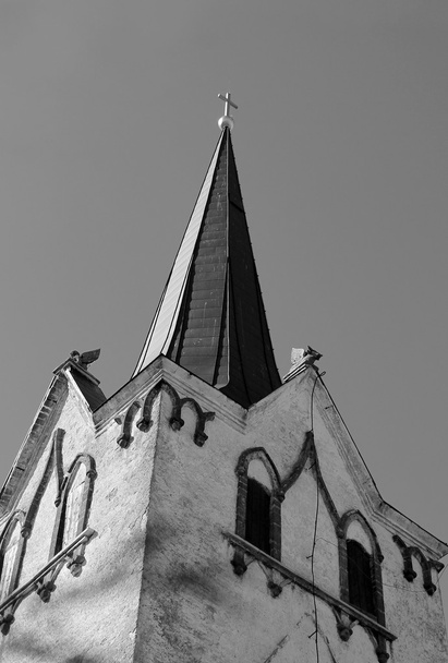 Lutheran kilise spire - Fotoğraf, Görsel