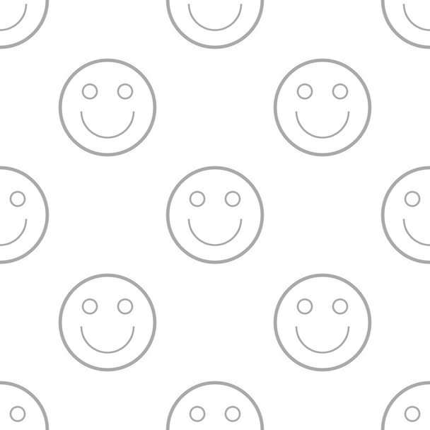 Smiling seamless pattern - Vector, Image