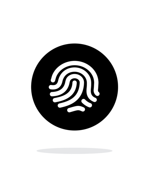 Thumbprint scanner icon on white background. - Vektor, obrázek