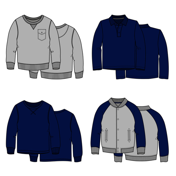 Sweaters color - Vector, Image