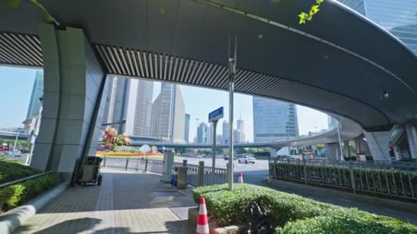 Σαγκάη πόλη, Κίνα. μοντέρνα αρχιτεκτονική  - Πλάνα, βίντεο