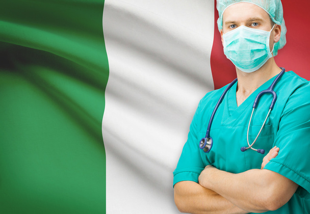 Cerrah ile arka plan serisi - İtalya ulusal bayrak - Fotoğraf, Görsel