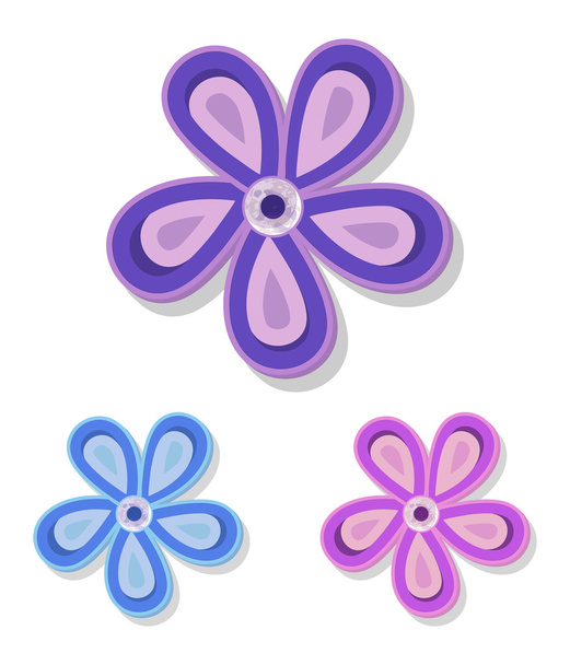 decorative flowers - Vetor, Imagem