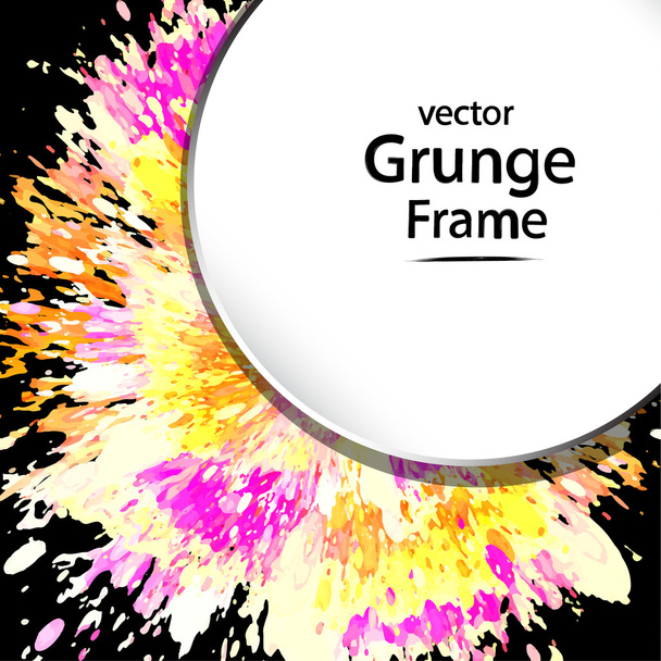 grunge frame, retro - Vektor, kép