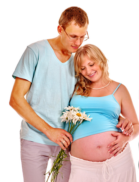 вагітна жінка з чоловіком
. - Фото, зображення