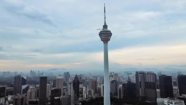 Menara Kuala Lumpur Blick vom Wolkenkratzer Malaysia - Filmmaterial, Video