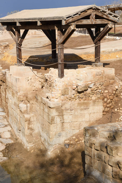 Pohled na křest Ježíše Krista na Jordánsku - Fotografie, Obrázek