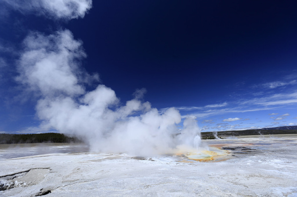 Geyser with lovely surroundings - Photo, Image