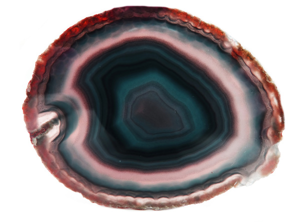 Agaat met Chalcedoon geologische crystal - Foto, afbeelding