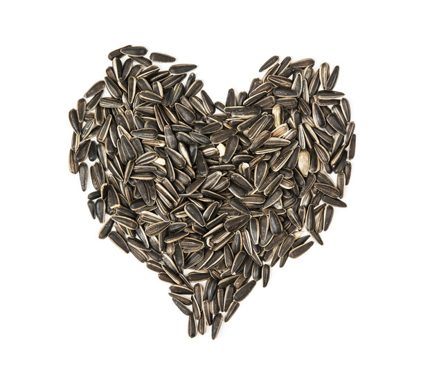 Serce valentine siemienia lnianego - Zdjęcie, obraz