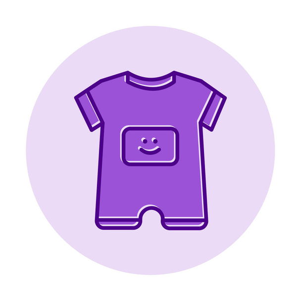 Icône de tenue de bébé garçon, illustration vectorielle - Vecteur, image