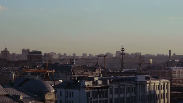 Blick auf das Moskauer Dach - Filmmaterial, Video