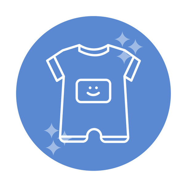 Baby Boy oblečení ikona, vektorové ilustrace - Vektor, obrázek