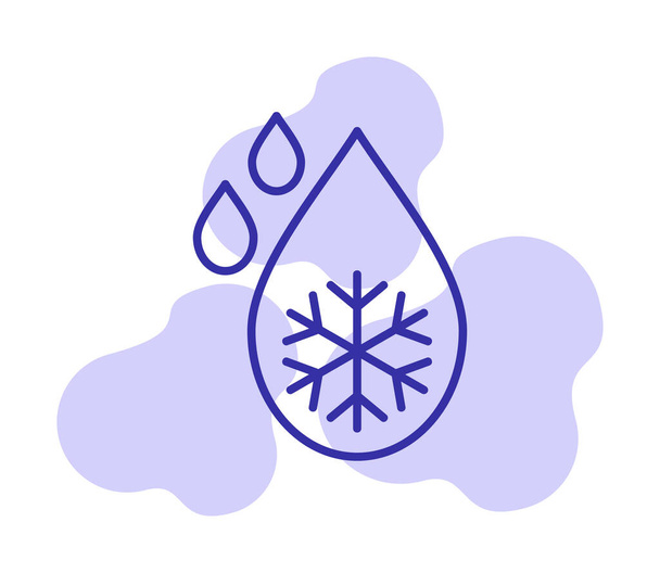 Descongelación icono vector ilustración - Vector, Imagen