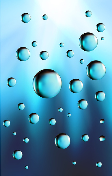 Gotas de agua fondo
 - Vector, Imagen