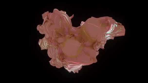 Forma de corazón fondo Renderizado digital  - Imágenes, Vídeo