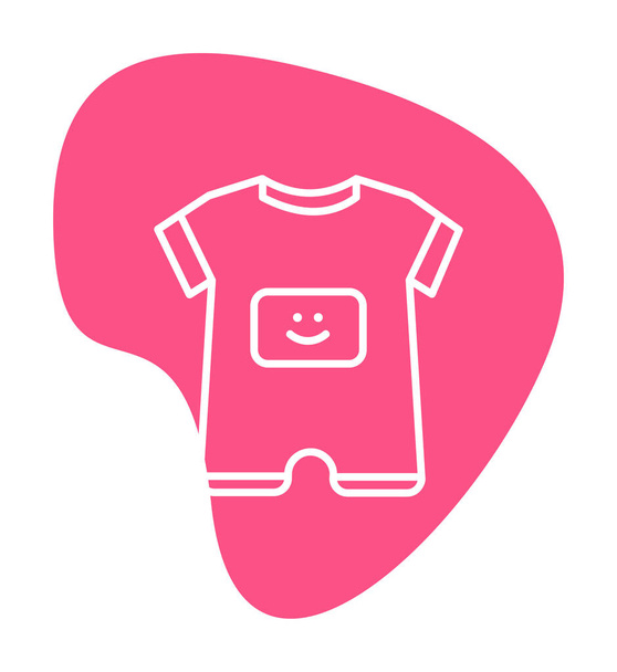 Baby Boy Outfit Icon, Vector Illustration - Vector, Image