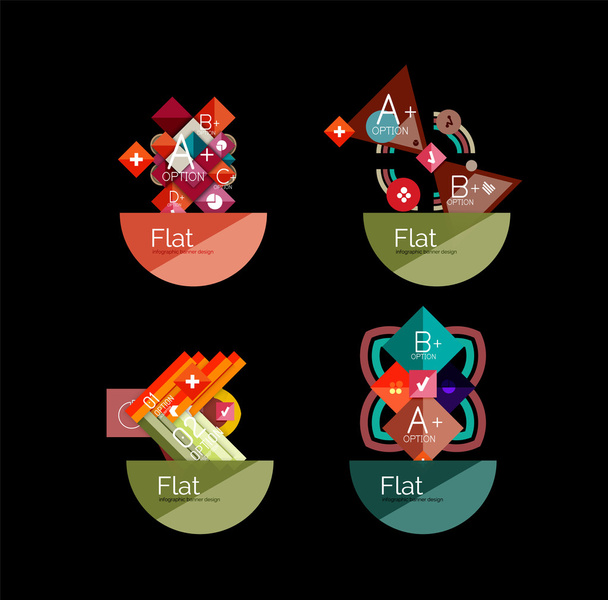 Set di forme geometriche astratte con opzioni
 - Vettoriali, immagini