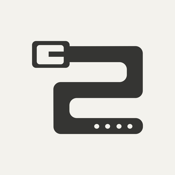 Flat in black and white mobile application belt - Vector, Image