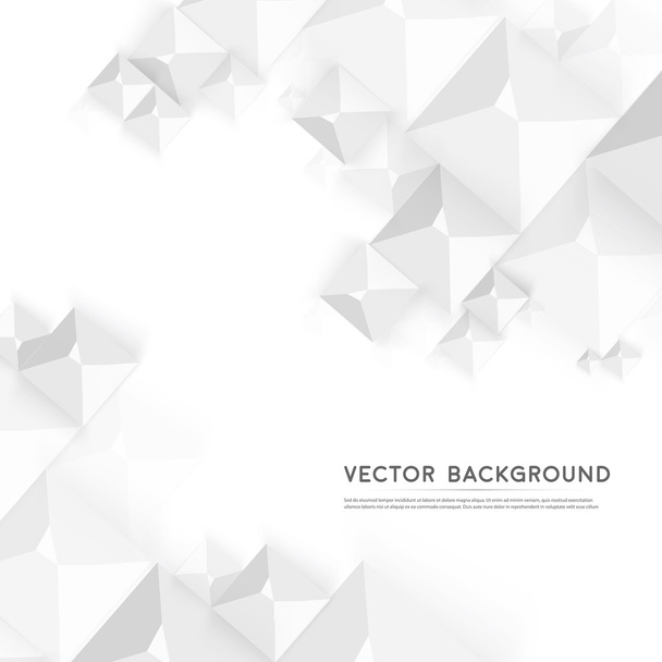 Vector Abstract geometric shape from gray cubes. - Vector, imagen