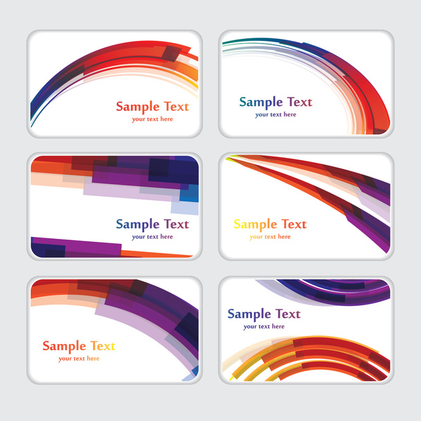 Templates for business cards - ベクター画像