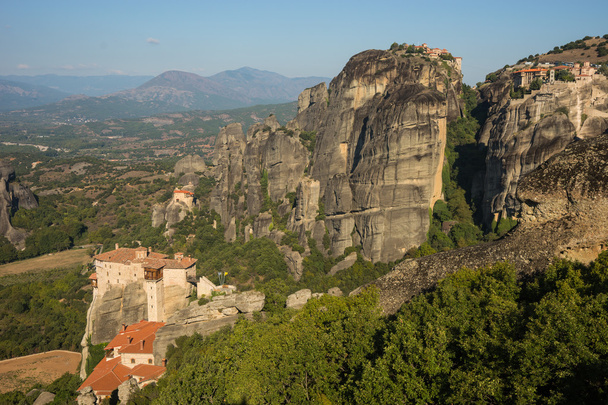 View of the mountains and monasteries of Meteora - Fotó, kép