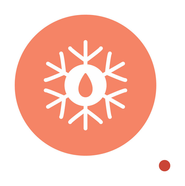 descongelar icono vector ilustración - Vector, Imagen