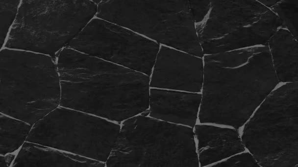 Kőfal textúra fekete háttér animáció. Grunge háttér overlay. - Felvétel, videó