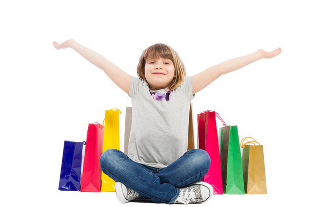 Veselé a radostné nákupní kid - Fotografie, Obrázek