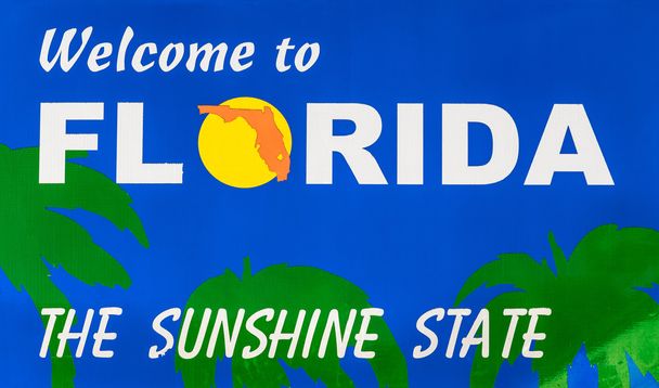 Üdvözöljük a Florida út jel - Fotó, kép