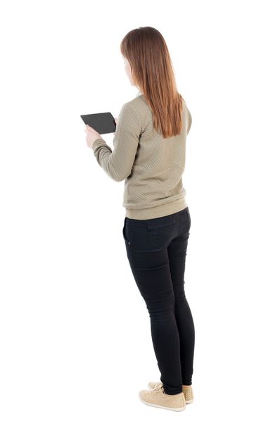 Woman looking at digital tablet - Foto, Imagen