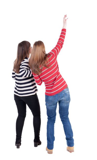 Rear view of two young women - Zdjęcie, obraz