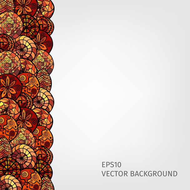 hand drawn ethnic background - Vector, afbeelding