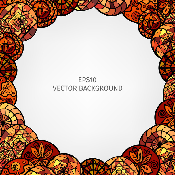 hand drawn ethnic background - Vector, Image